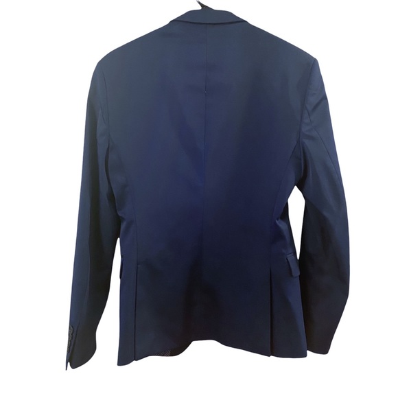 Zara Man Navy Moroccan Tuxedo Blazer 34R - Picture 5 of 8